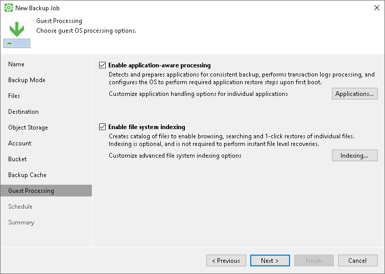 Step 10. Specify Guest Processing Settings