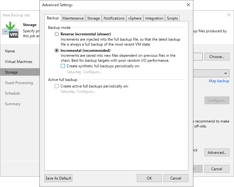 Forever Forward Incremental Backup