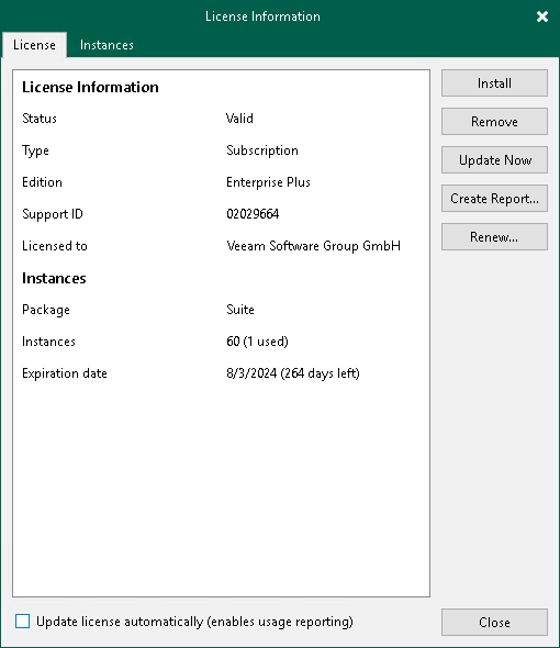 Updating License Manually